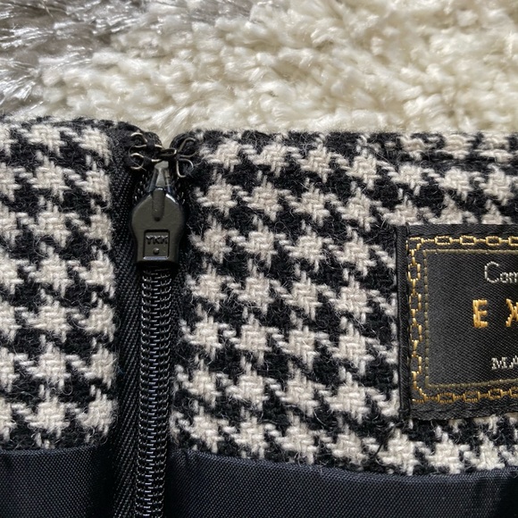 Vintage 90’s Express wool houndstooth mini skirt - Picture 6 of 8